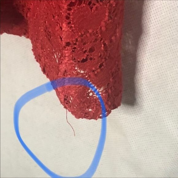 lush Short Lace Dress Size XS layered polyester blend back zipper XS READ - Picture 9 of 12